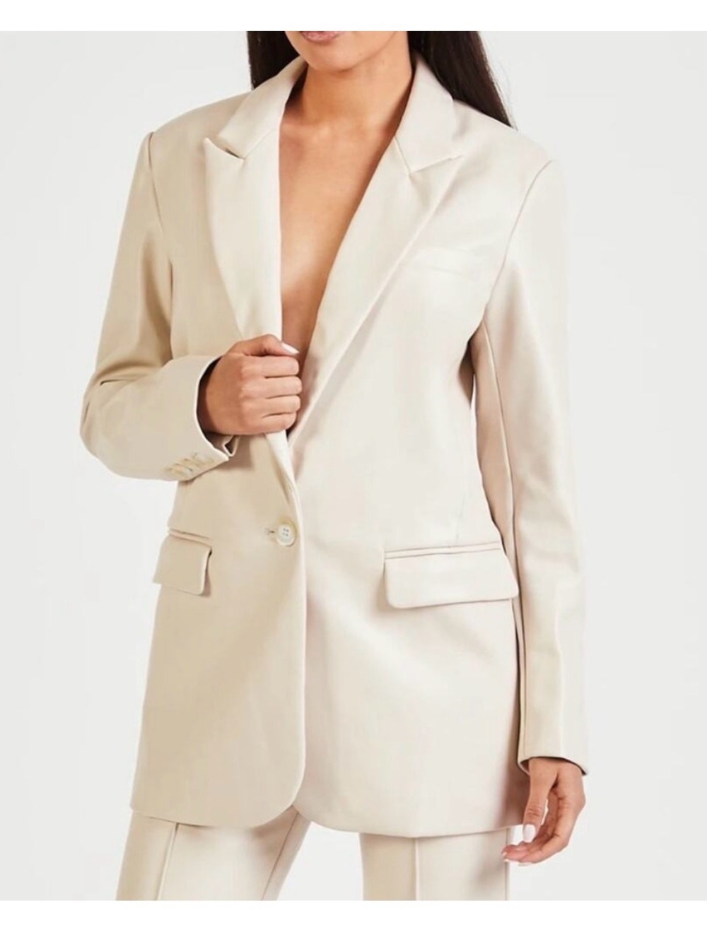 Because of Alice leather blazer